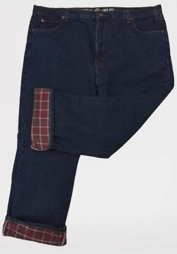Pantalon de mezclilla con forro de franela new arrivals