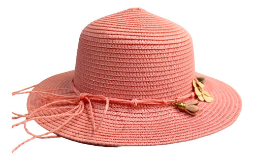 Sombrero Para Niña De Ala Ancha Playa Casual Diseño Flores