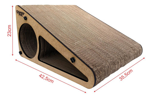 Kit Arranhador Para Gatos Misto Circular, Rampa E Mini Rampa
