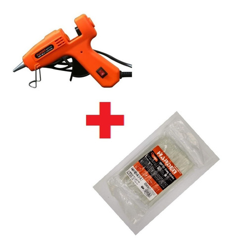 Pistola De Silicon 30w + Pack Barras De Silicone Harden - Fe