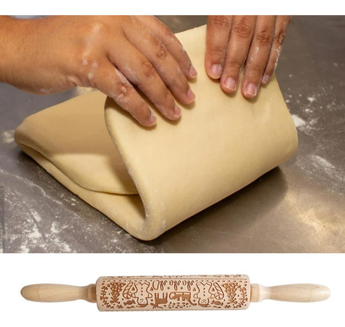Pernos De Balanceo De Madera De Navidad Grabado Jm01679