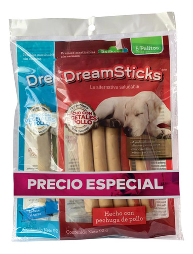 Snack Para Perro Dental Sticks X5und Pollo X5und Dreambone