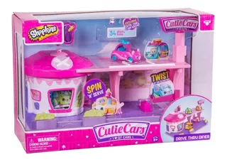 Shopkins Cutie Cars Playset Restaurant 56538 Flex Fionatoys