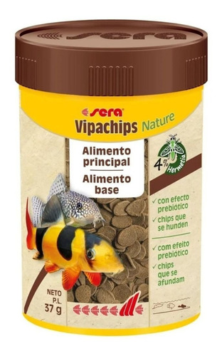 Alimento para peces de fondo Vipachips Nature 100mL