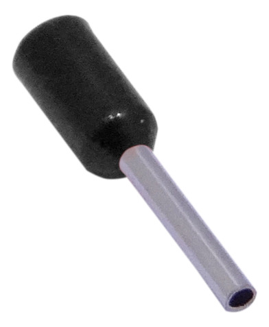 Negro 0,5mm2 8/14mm 100-unid Awg22 Ferrules Terminal Aislado