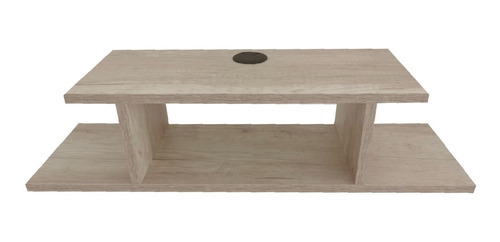 Imagen 2 de 8 de Estante Flotante Moderno Para Equipos De Tv 70 X 20 Cm Color Toscana