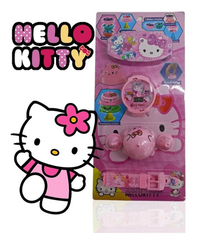 Reloj Digital Infantil Trompo De Hello Kitty Para Niñas