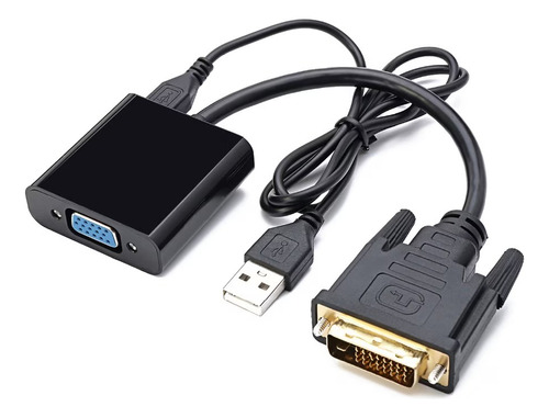 Cable Adaptador Conversor Dvi-d 24+1 A Vga Video Monitor Pc