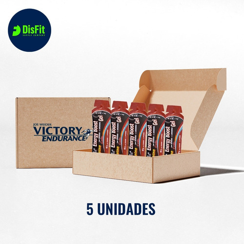 Pack X 5u Gel Energy Boost Cola (cafeína) Victory Endurance Sabor Cola (con cafeína)