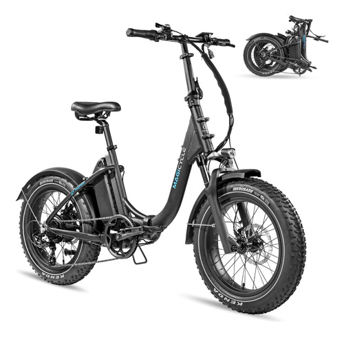 Bicicleta Electrica Plegable 20  X 4.0 Neumatico Grueso 52 V