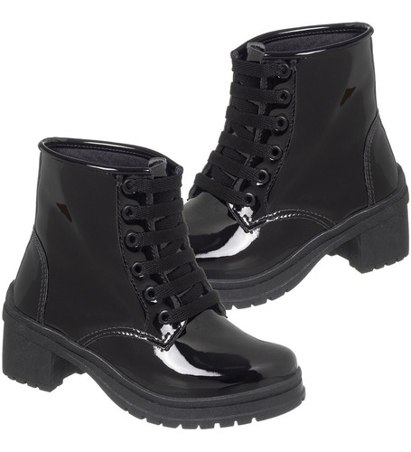 Imagem 1 de 9 de Bota Infantil Feminina Botinha Coturno Menina Sapato Salto