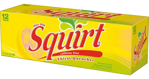 Squirt, 12 Fl Oz Cans, 12 Pack Soda Americana 