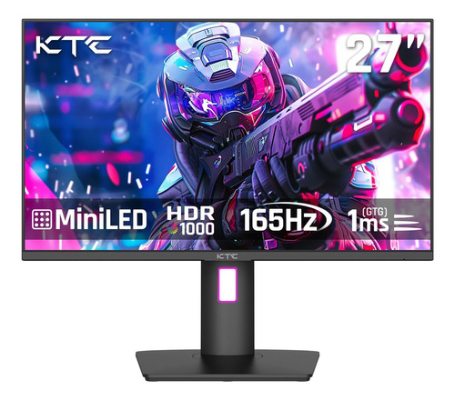 Ktc Mini Monitor Led De 27 Pulgadas, Monitor Para Juegos Hdr