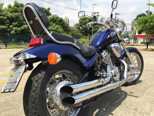 Moto Custom - Honda Shadow 600 Vt - Azul - 600cc - V2custom