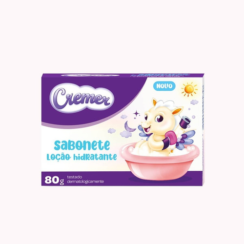 Imagem 2 de 5 de Sabonete Infantil Em Barra Cremer Loção Hidratante 80g