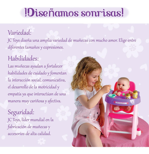 Jc Toys - 14 Mucho Para Amar A Los Bebés Muñecas Y Silla Alt