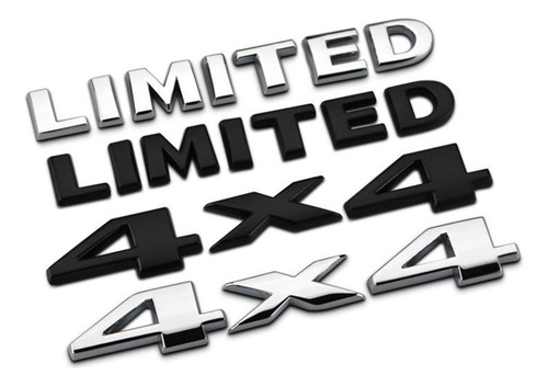 Para Jeep 4x4 Letter Logo 3d Metal Tailgate Badge Sticker