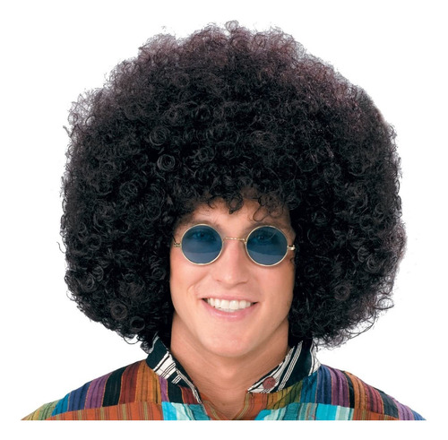Forum Novelties Jumbo Peluca Afro Hippie Para Hombre, Talla