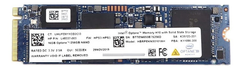 Memoria Hp Intel Optane 16gb H10 Ssd M2 Nvme 256gb L48337-03
