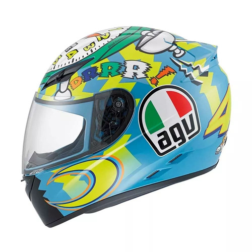 Capacete Agv K3 Wakeup 2010 Valentino Rossi Nacional Novo