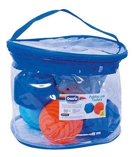 Set Pelota Plastica Textura 7u Surtido Dactic