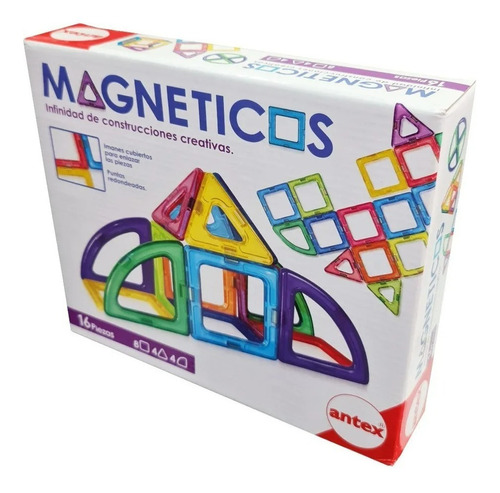 Juego Didáctico De Bloques Magneticos Imanes Original X16