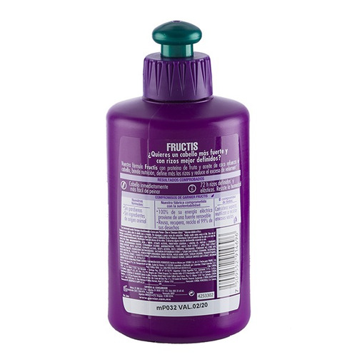 Crema Para Peinar Fructis Definición Rizos Poderosos X300 Ml