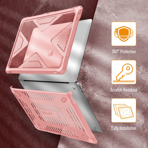 Funda Rigida Para Macbook Air 13 Tpu Resistente Color Rosa