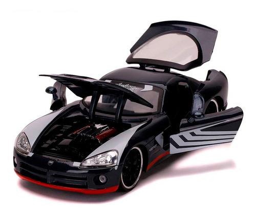 Venom Dodge Viper 2008 Marvel Jada 1:24 Spiderman Color Carbon