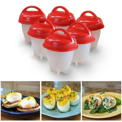 Moldes Para Cocinar Huevos Silicone Egg Boil X 6pacs !oferta