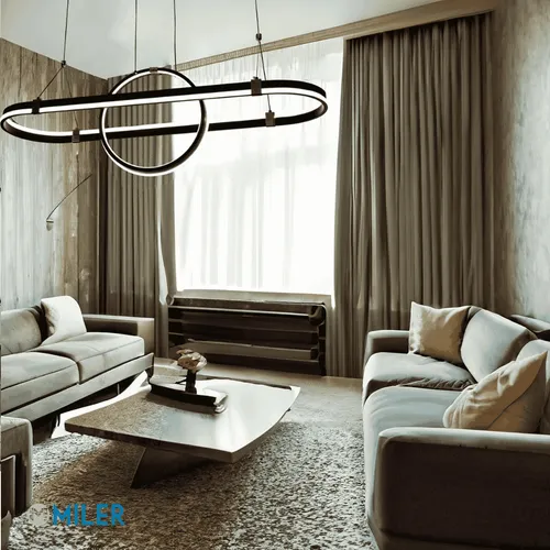 Lampara Colgante Luz Led 72w Diseño Moderno Living Oriana