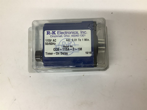 Rk Electronics Ccb-115a-2-1m Timer-on Delay Relay 115 Va Dda