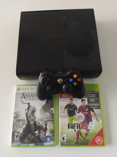 Xbox 360 Slim E Stingray + 2 Juegos Originales + Joystick