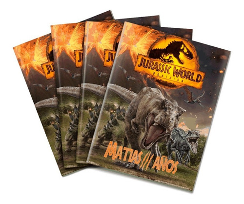 Jurassic World Dominion Libros Souvenirs X10 Para Colorear