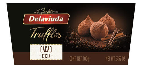 Trufas Dela Viuda de Cacao 100 g