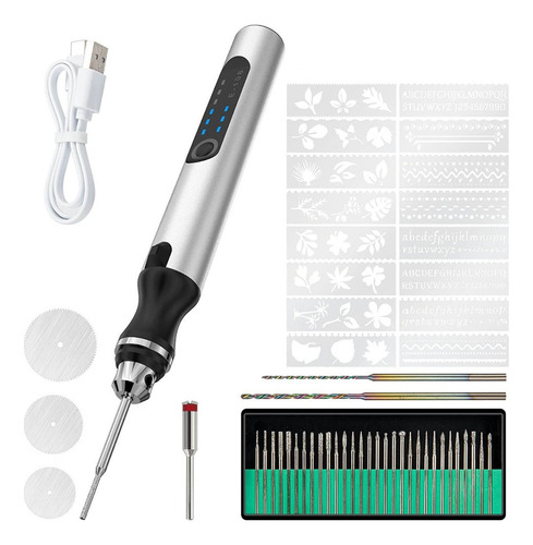 A Kit Caneta Micro Engrave Portátil Elétrico Caneta Engrave