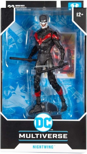 Imagen 5 de 10 de Mcfarlane Figura Nightwing Articulada Dc Batman Multiverso Death Family Escala 18cm Original