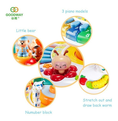Imagen 7 de 8 de Mesa De Actividades Goodway Interactiva Aprendizaje Musical