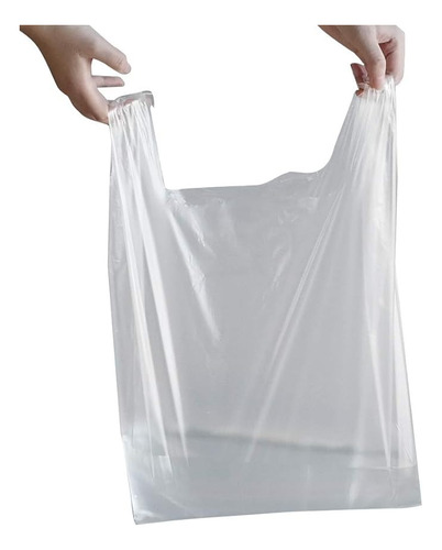 Bolsa Camiseta Resistente Transparente 48x40(24cm) X 500