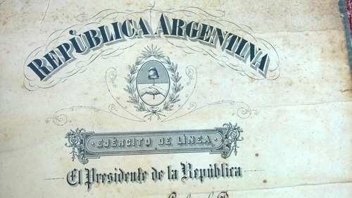 Diploma Documento Ejerctio D Linea Asenso Fi Roque Sanz Peña (Usado)