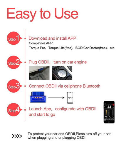 Escáner Automotriz Mini Elm327 Obd2 Conexión Bluetooth