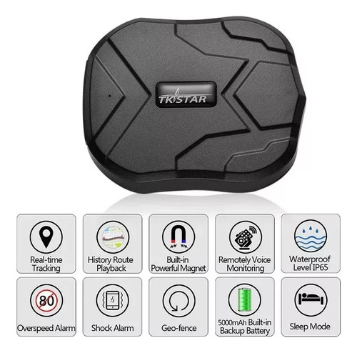 Rastreador Gps Tkstar Tk905 Para Coche, 5000 Mah, Monitor De