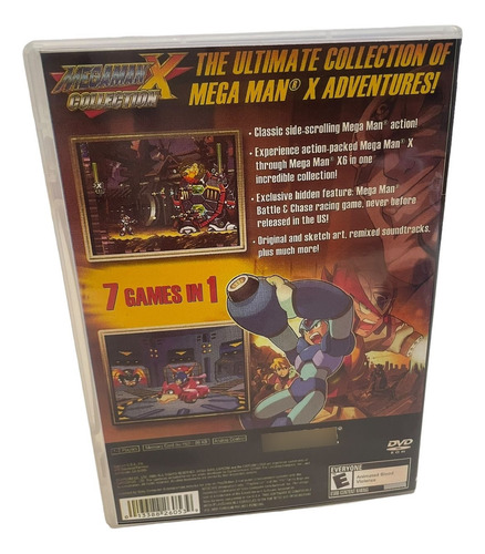 Megaman X Collection Play 2 Com Capa E Pôster Ps2