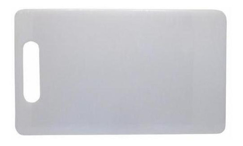 Tábua Plástica Para Corte Multiuso Carnes Legume 33x20x0,5cm Cor Branco Branco