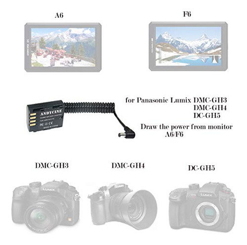 Cable Resorte Para Monitor A6 F6 Lumix Dmc Gh3 Gh4 Dc Gh5