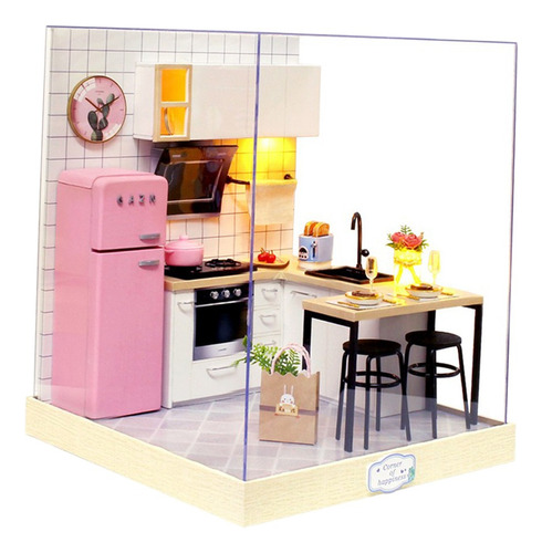 1/24 Diy Cocina Casa De Artesanía Muebles Compatible Con