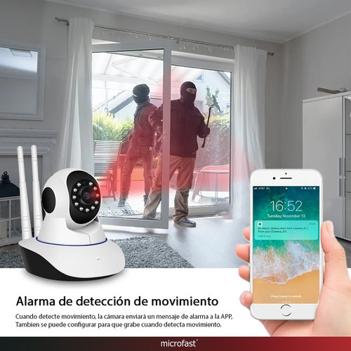 Imagen 8 de 8 de Camara De Seguridad Ip Wifi Hd 720p Movimiento Dos Antenas!