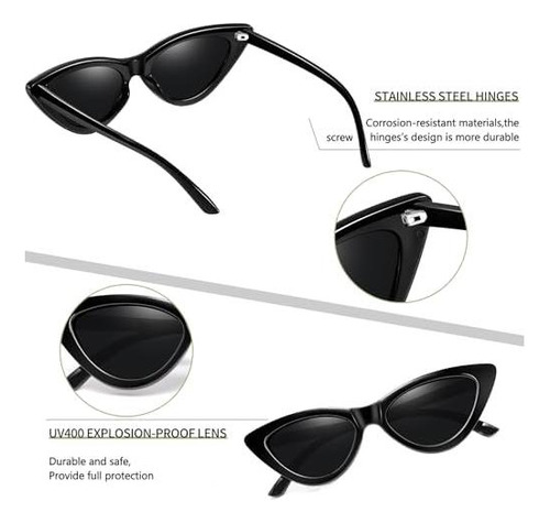 Joopin 2 Gafas De Sol De Ojo De Gato Para Mujeres Protección
