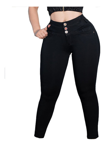 Jeans Mujer Pantalón Colombiano Mezclilla Strech Push Up 887