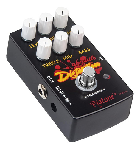 Pigtone Overdrive Distorsión Pedal De Efecto De Guitarra Dc 